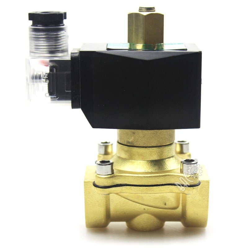 BACOENG 3/4" DC12V Electric Solenoid Valve (NPT, Brass, Normally Open) - Image 3